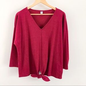 Old Navy Red Front Tie Top | Sz: XL